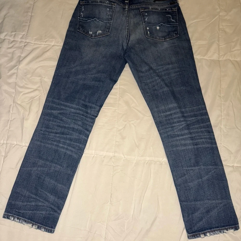 Lucky Brand Blue Straight Jeans with Vintage Distressing NoSize Tag.  #27